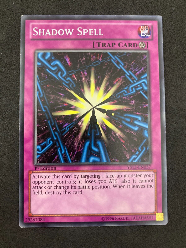 Yugioh Shadow Spell YS13-EN037 1st Edition LP