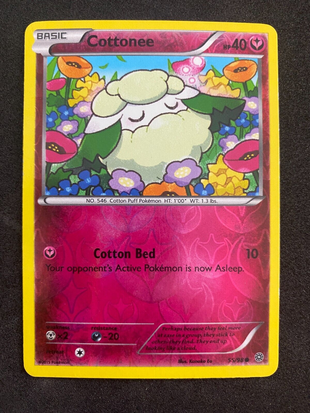 Pokemon Cottonee 55/98 Ancient Origins Reverse Holo LP