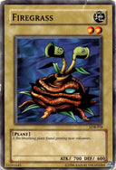 Yugioh Firegrass LOB-018 Common Unlimited Edition DAMAGED