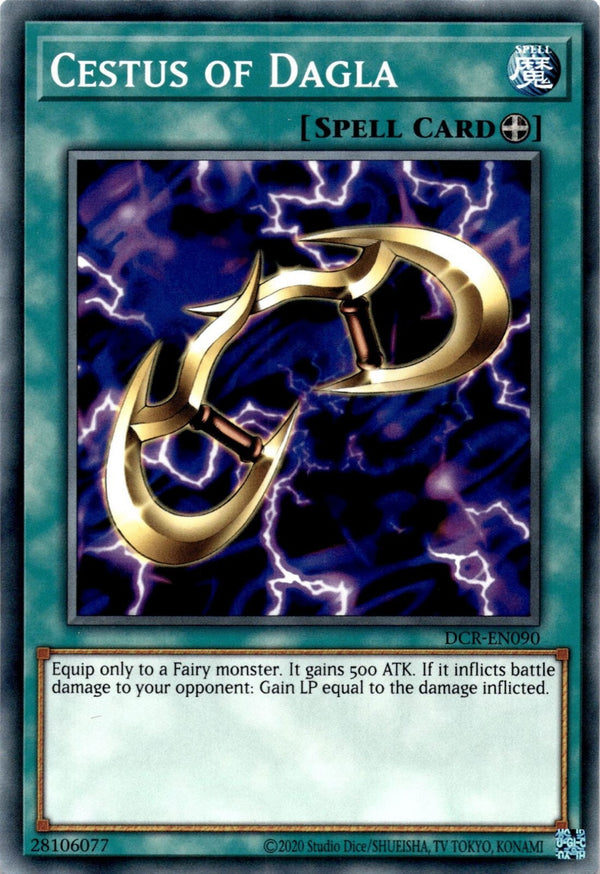Yugioh Cestus of Dagla DCR-EN090 Common Unlimited Edition NM