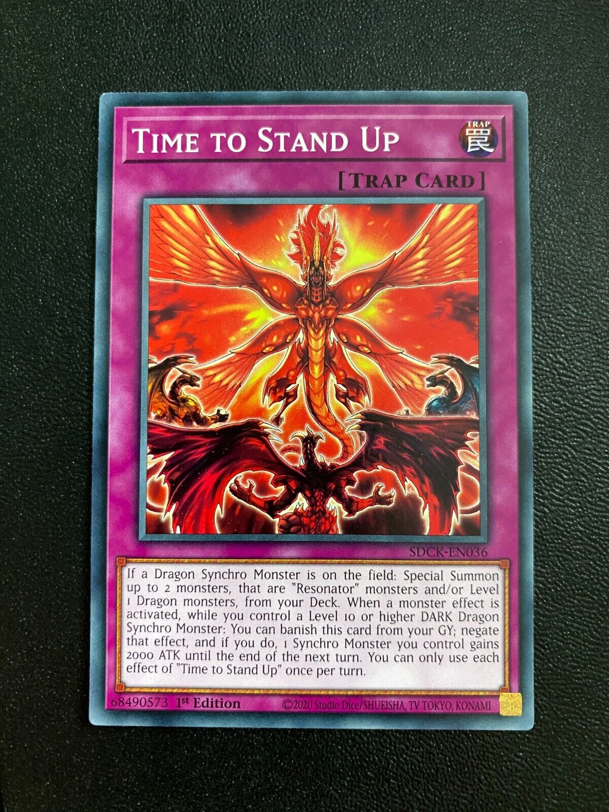 Yugioh Time to Stand Up SDCK-EN036 Common 1st Edition NM