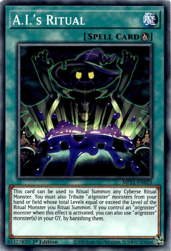Yugioh A.I.'s Ritual MP21-EN025 Common 1st Edition LP