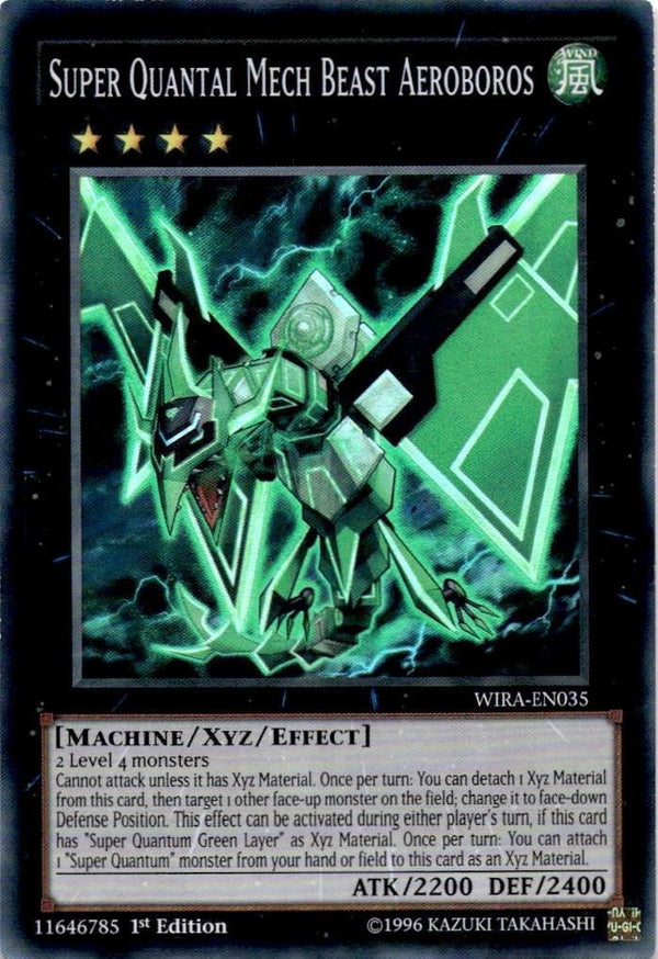 Yugioh Super Quantal Mech Beast Aeroboros WIRA-EN035 Super Rare 1st Edition MP