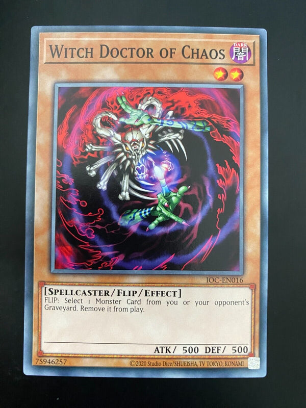 Yugioh Witch Doctor of Chaos IOC-EN016 Common Unlimited Edition NM/MINT