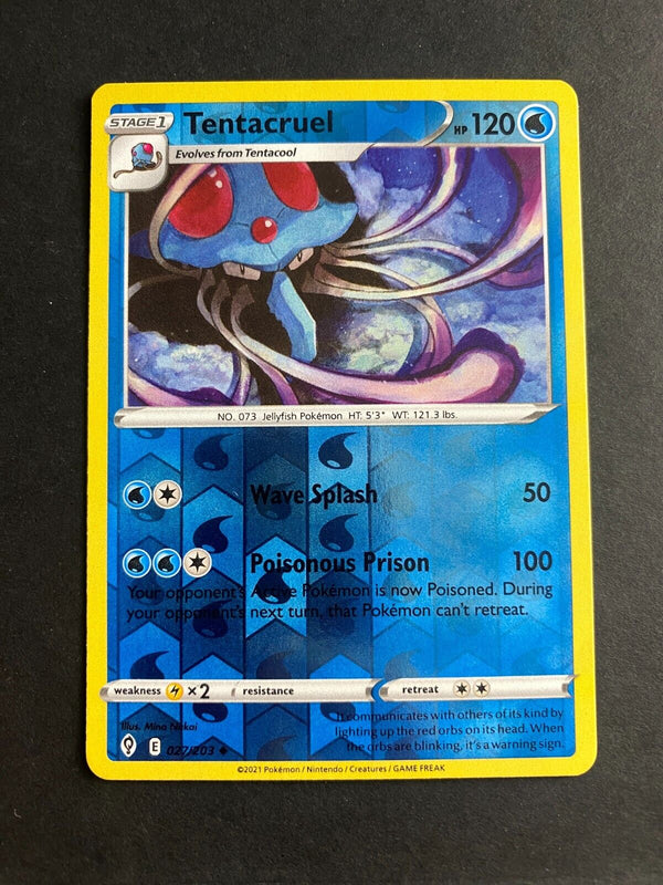 Pokemon Tentacruel 027/203 Evolving Skies Reverse Holo LP/NM