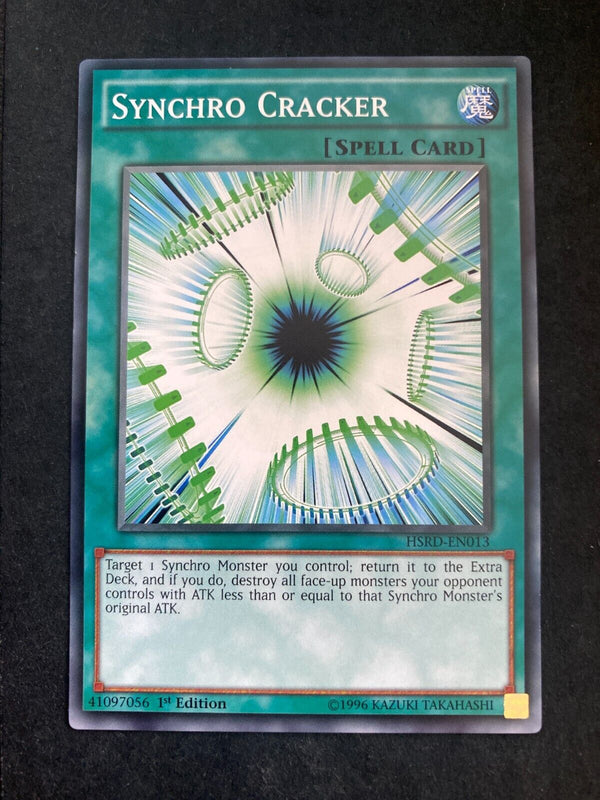 Yugioh Synchro Cracker HSRD-EN013 Common 1st Edition NM