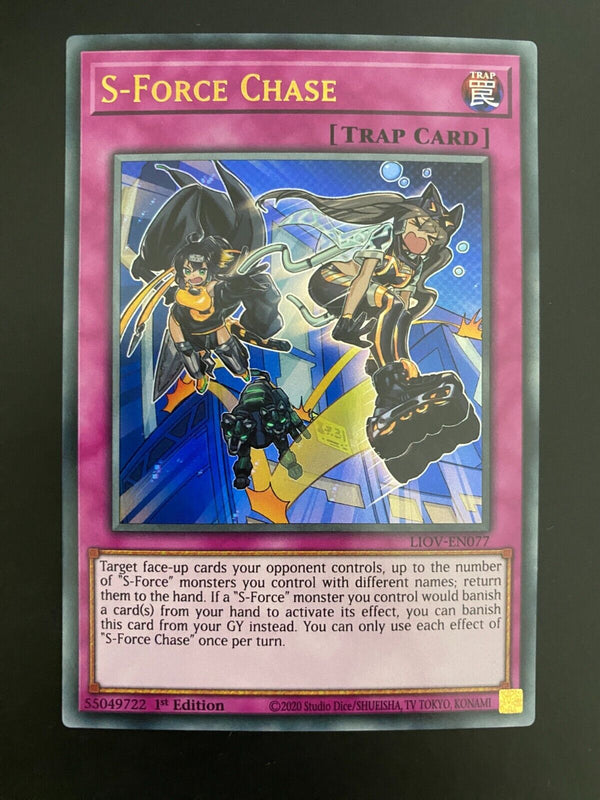 Yugioh S-Force Chase LIOV-EN077 1st Edition Ultra Rare NM