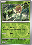 Pokemon Toedscool 025/198 Scarlet Violet Base Reverse Holo LP/NM