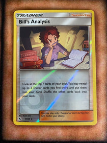 Pokemon Bill's Analysis 51/68 Hidden Fates Reverse Holo NM/MINT