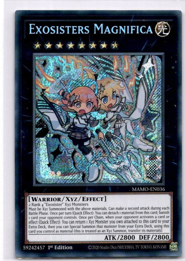 Yugioh Exosisters Magnifica MAMO-EN036 Secret Rare 1st Edition NM