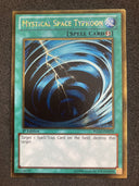 Yugioh Mystical Space Typhoon PGLD-EN079 Gold Rare 1st Edition NM