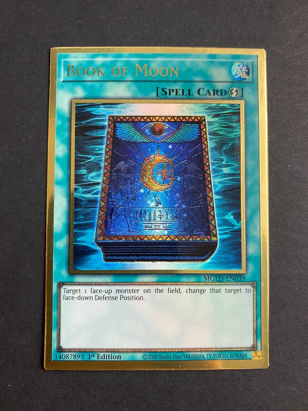 Yugioh Book of Moon MGED-EN039 Premium Gold Rare 1st Edition NM