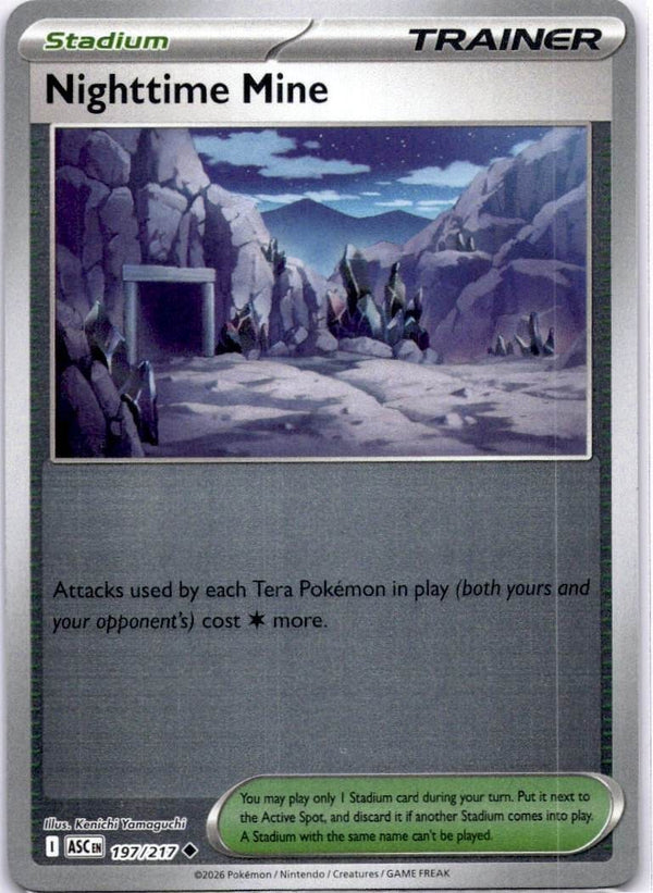 Pokemon Nighttime Mine 197/217 Ascended Heroes Reverse Holo NM