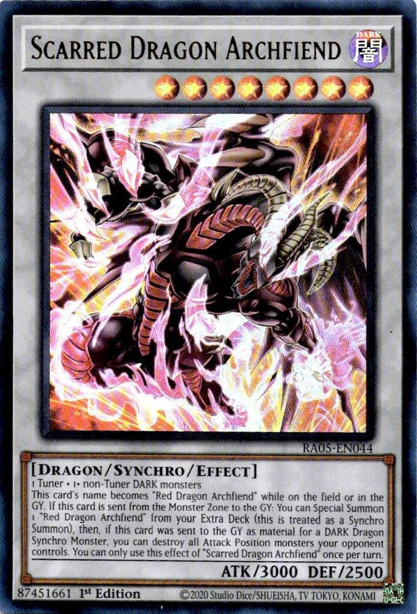Yugioh Scarred Dragon Archfiend RA05-EN044 NA Print Ultra Rare 1st Edition NM