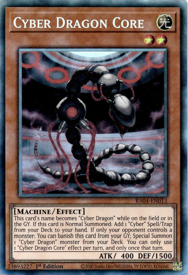 Yugioh Cyber Dragon Core RA04-EN013 Collector’s Rare 1st Edition NM