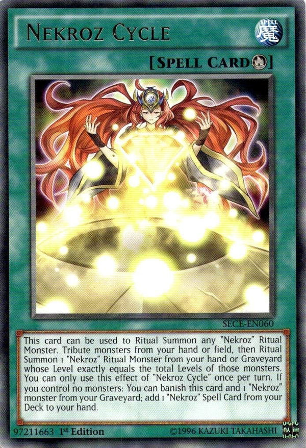 Yugioh Nekroz Cycle SECE-EN060 Rare 1st Edition VLP/NM