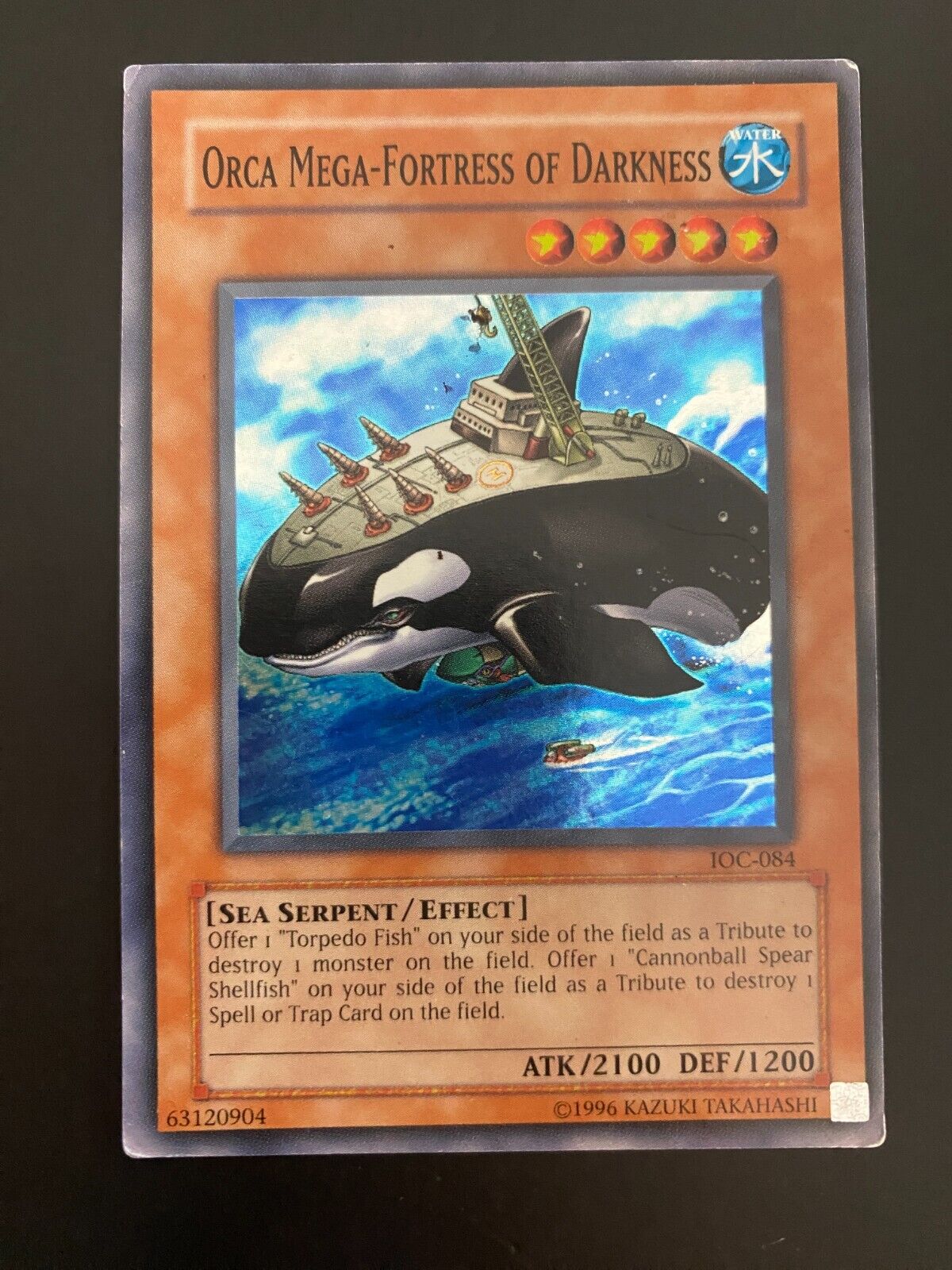 Yugioh Orca Mega-Fortress of Darkness IOC-084 Super Rare Unlimited Edition HP