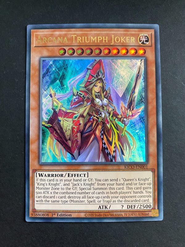 Yugioh Arcana Triumph Joker KICO-EN001 Ultra Rare 1st Edition NM