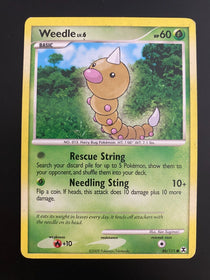 Pokemon Weedle 86/111 Rising Rivals Non Holo HP