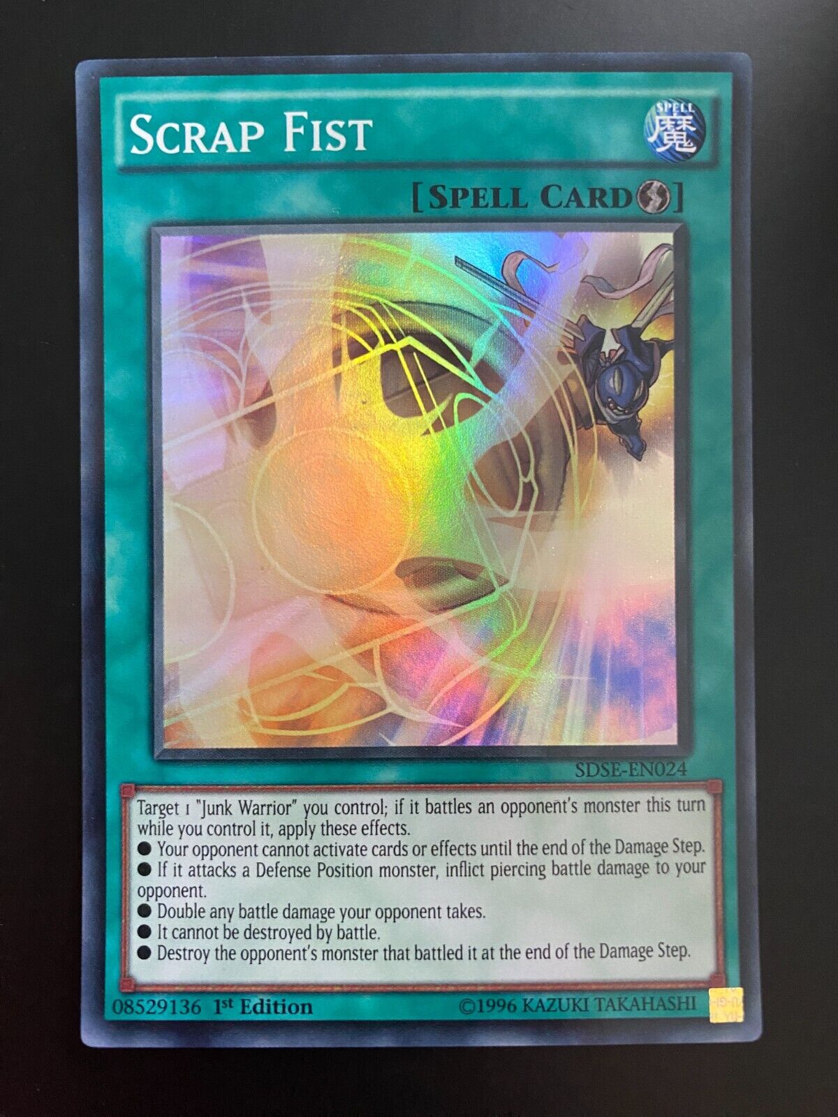 Yugioh Scrap Fist SDSE-EN024 Super Rare 1st Edition VLP/NM