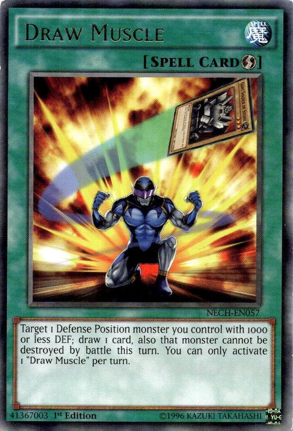 Yugioh Draw Muscle NECH-EN057 Rare 1st Edition HP