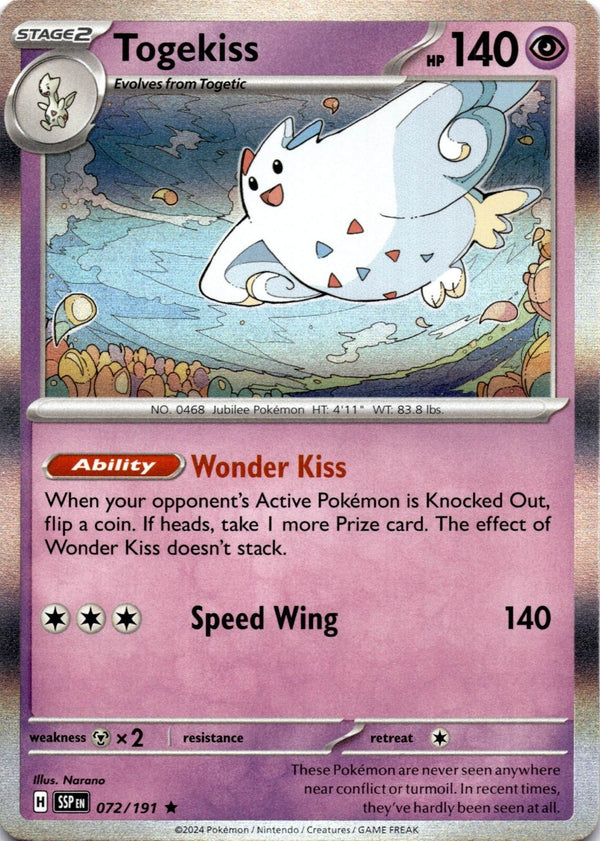 Pokemon Togekiss 072/191 Surging Sparks Holo NM