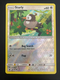 Pokemon Starly 81/111 Crimson Invasion Reverse Holo NM-MINT