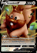 Pokemon Greedent V 053/072 Shining Fates Full Art Holo NM