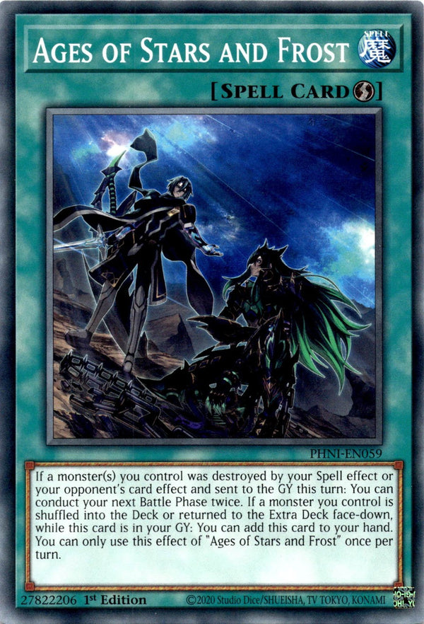Yugioh Ages of Stars and Frost PHNI-EN059 Common 1st Edition NM