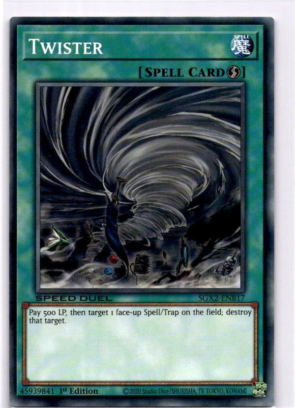 Yugioh Twister SGX2-ENB17 Common 1st Edition NM
