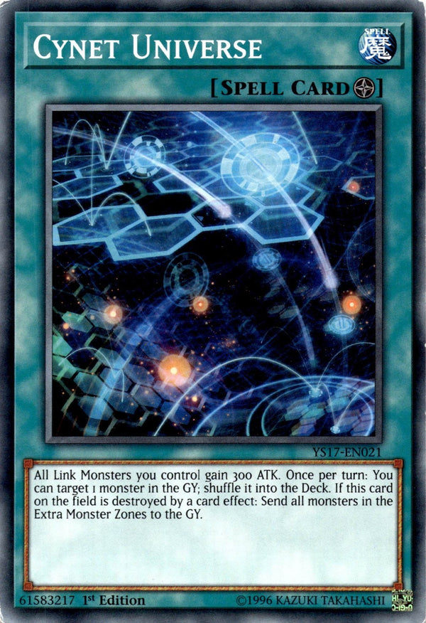 Yugioh Cynet Universe YS17-EN021 Common 1st Edition MP