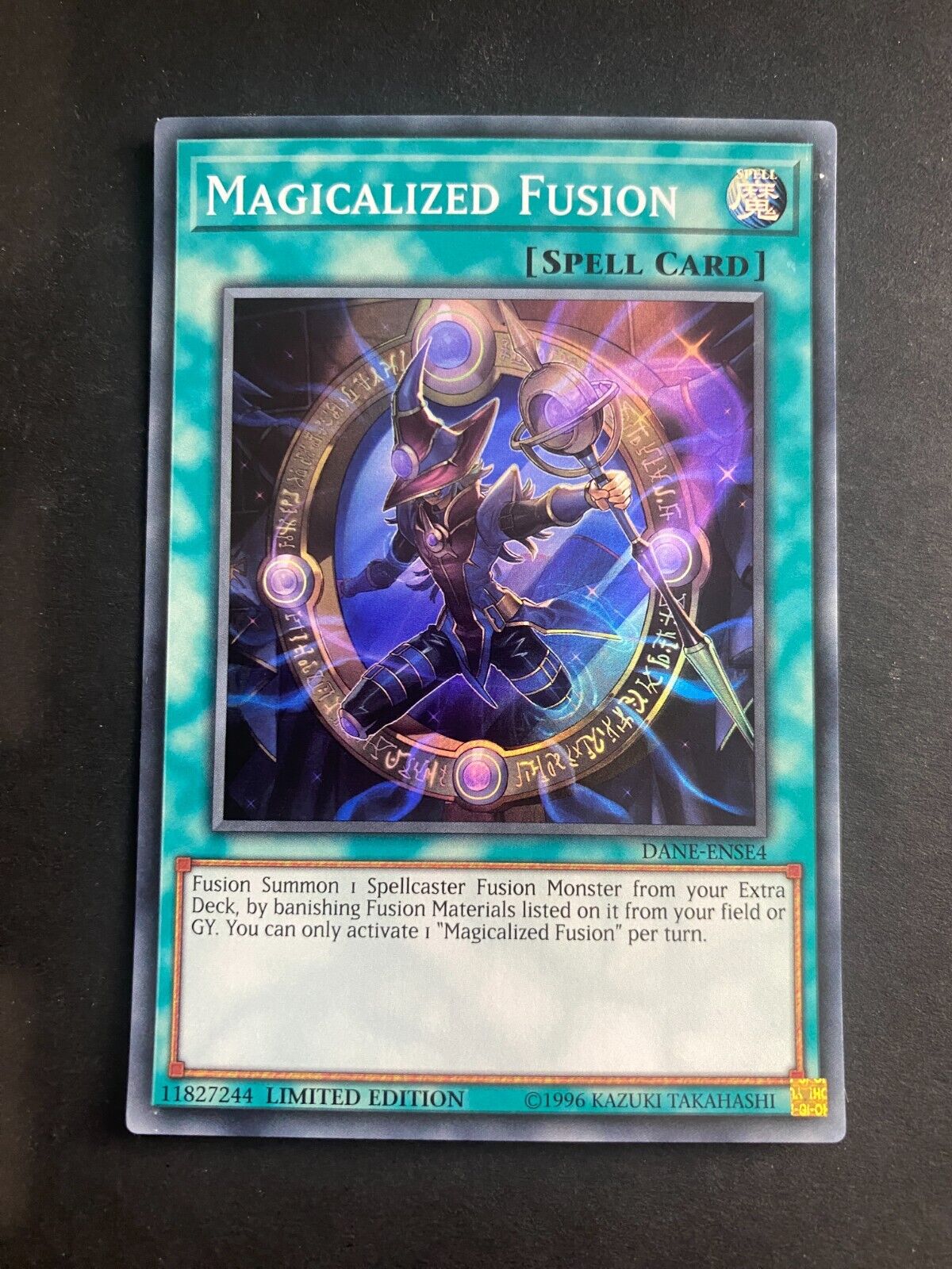 Yugioh Magicalized Fusion DANE-ENSE4 Super Rare Limited Edition LP