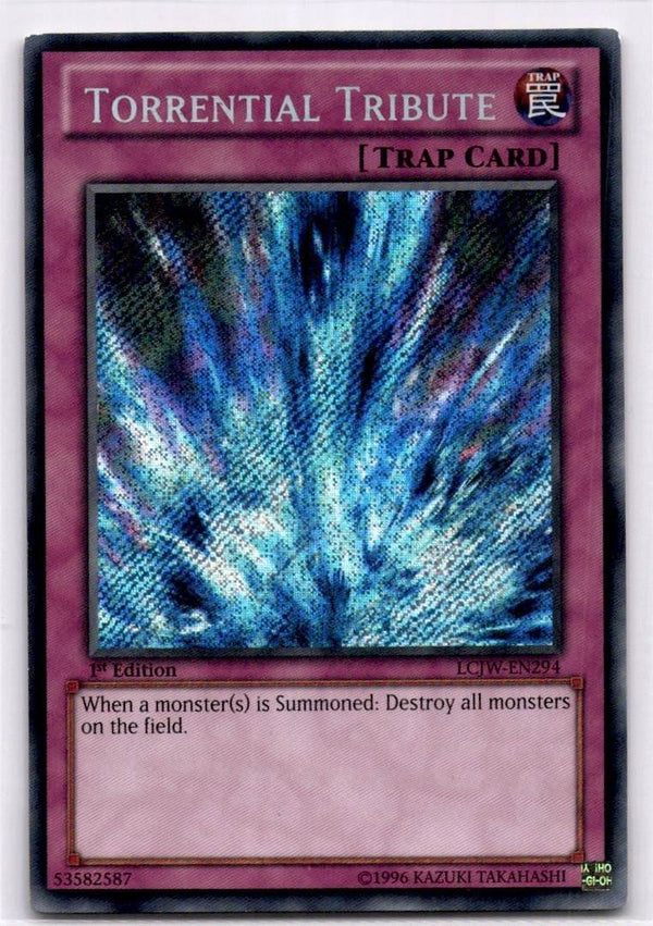Yugioh Torrential Tribute LCJW-EN294 Secret Rare 1st Edition MP