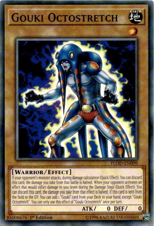 Yugioh Gouki Octostretch FLOD-EN009 Common 1st Edition NM