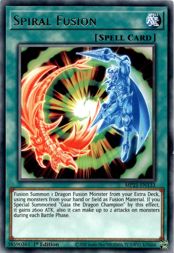 Yugioh Spiral Fusion MP21-EN133 Rare 1st Edition NM