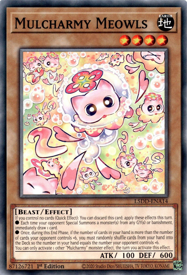 Yugioh Mulcharmy Meowls L5DD-ENA14 Common 1st Edition NM