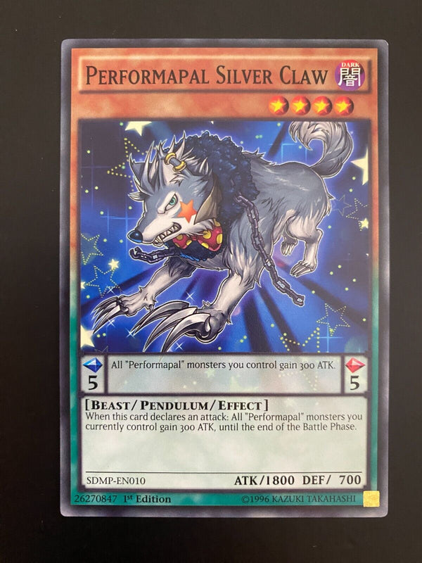 Yugioh Performapal Silver Claw SDMP-EN010 Common 1st Edition NM/MINT