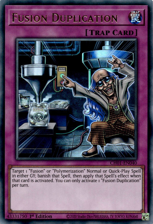 Yugioh Fusion Duplication CH01-EN040 Ultra Rare 1st Edition NM