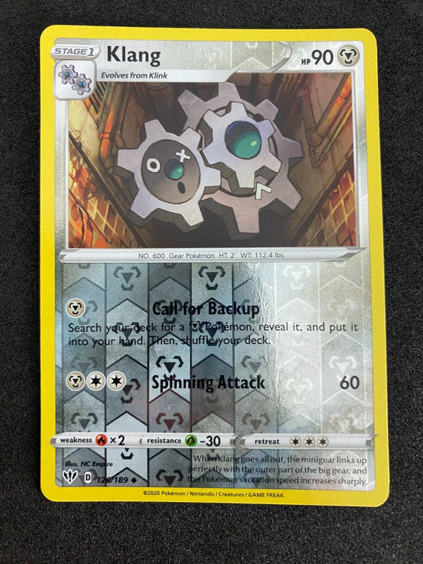 Pokemon Klang 126/189 Darkness Ablaze Reverse Holo NM