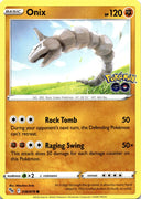 Pokemon Onix 036/078 Pokemon Go Non Holo NM