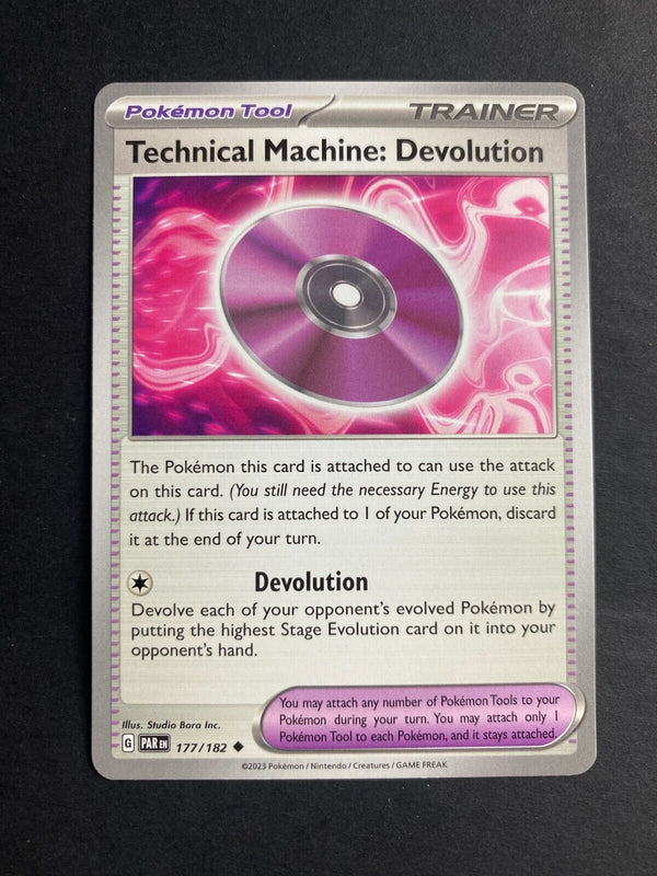 Pokemon Technical Machine: Devolution 177/182 Pradox Rift Non Holo NM