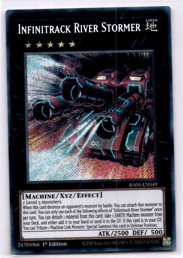 Yugioh Infinitrack River Stormer RA05-EN049 Secret Rare 1st Edition NM