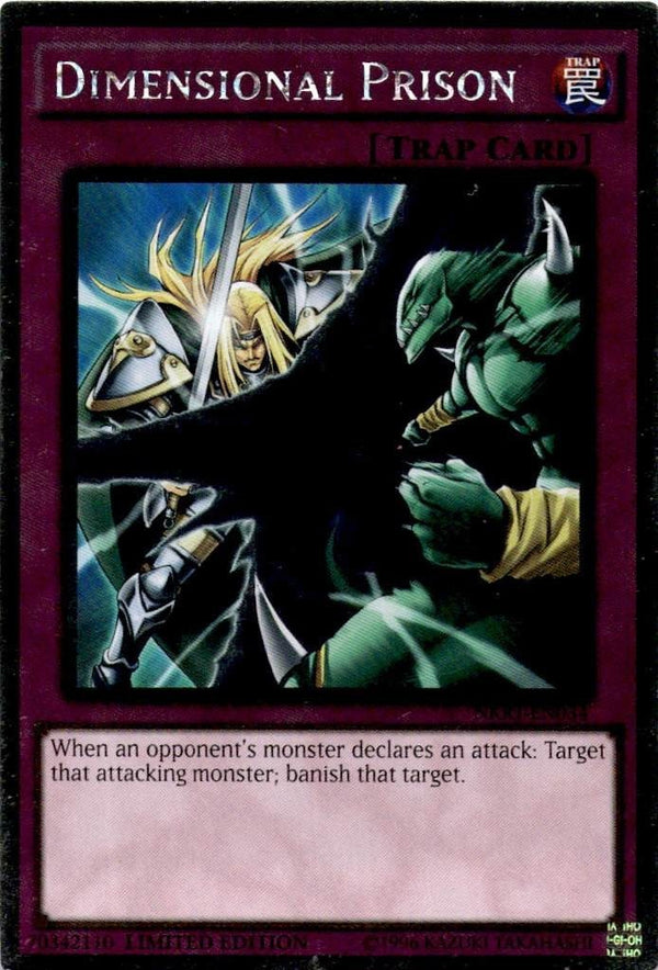 Yugioh Dimensional Prison NKRT-EN034 Platinum Rare Limited Edition LP