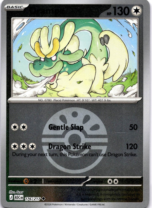 Pokemon Drampa 176/217 Ascended Heroes Love Ball Reverse Holo NM