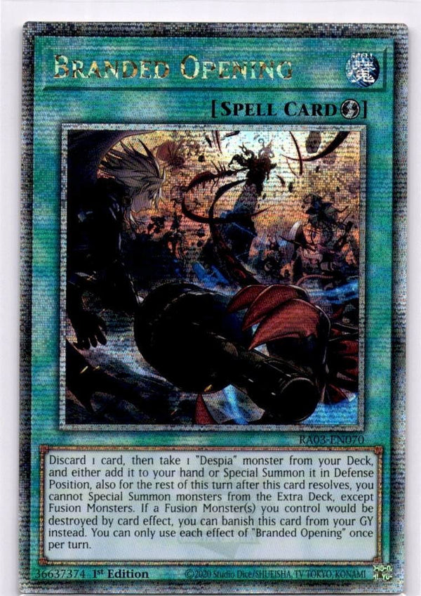 Yugioh Branded Opening RA03-EN070 Quarter Century Rare 1st Edition NM
