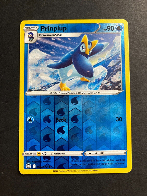 Pokemon Prinplup 036/172 Brilliant Stars Reverse Holo VLP/NM