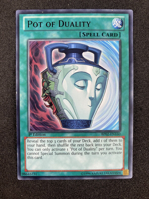 Yugioh Pot of Duality BP02-EN160 1st Edition Common LP