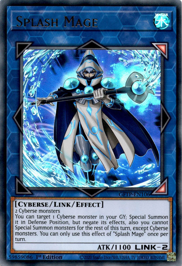 Yugioh Splash Mage GFTP-EN106 Ultra Rare 1st Edition LP