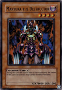 Yugioh Makyura the Destructor DB1-EN169 Super Rare Unlimited Edition HP