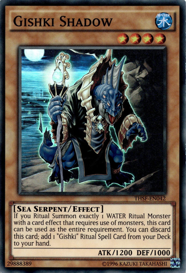 Yugioh Gishki Shadow THSF-EN042 Super Rare 1st/unl Edition VLP/NM